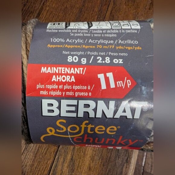 Bernat Softee verigated Taupe cream gray brown tranquil -2 x 80g Acrylic - Picture 2 of 6